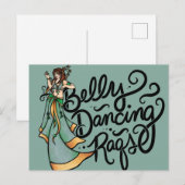 Carte Postale Danse du ventre Raqs Danseuse du ventre (Devant / Derrière)
