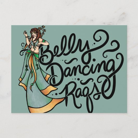 Carte Postale Danse du ventre Raqs Danseuse du ventre (Devant)