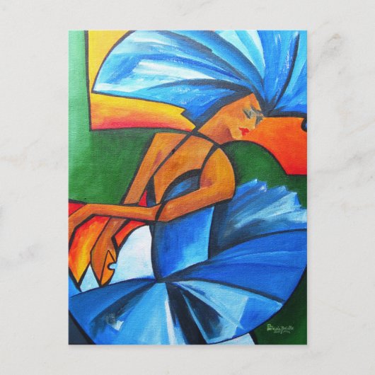 Carte Postale Danse en bleu 2008 (Devant)