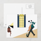Carte Postale danse en couple (Devant / Derrière)