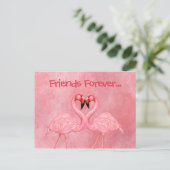 Carte Postale Danse Flamant rose (Debout devant)