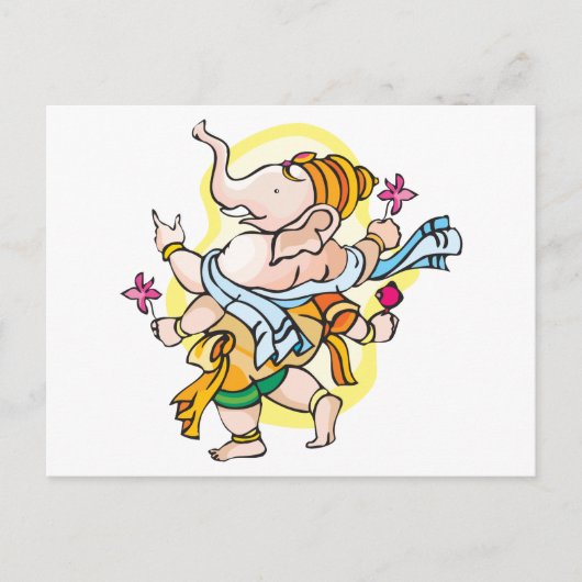 Carte Postale Danse Ganesha (Devant)