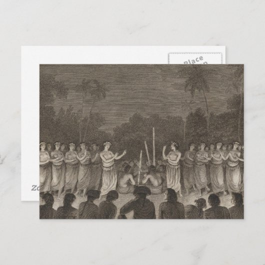 Carte Postale Danse, Hapaee, Tonga (Devant / Derrière)