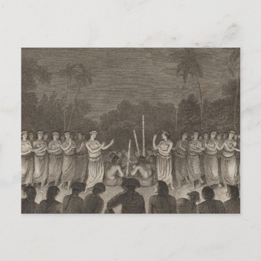 Carte Postale Danse, Hapaee, Tonga (Devant)