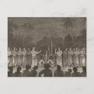 Carte Postale Danse, Hapaee, Tonga