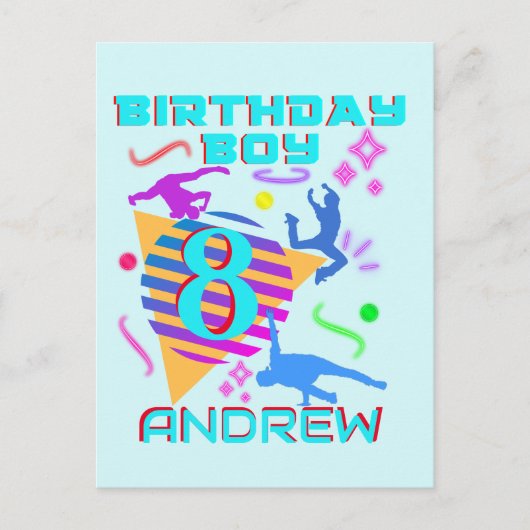 Carte Postale Danse Hip Hop Breakdance Anniversaire Garçon Assor (Devant)