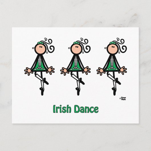 Carte Postale Danse irlandaise (Devant)