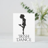 Carte Postale Danse Irlandaise Danseuse Danser Danser Black Whit (Debout devant)