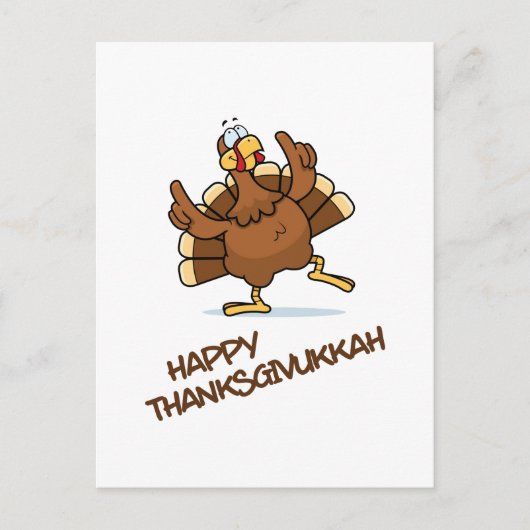 Carte Postale Danse La Turquie fête Thanksgivukkah (Devant)