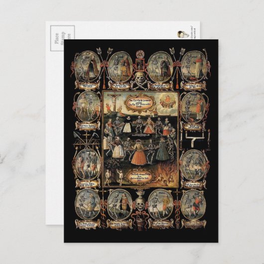 Carte Postale Danse Macabre (Devant / Derrière)