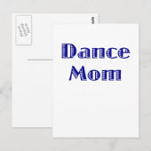 Carte Postale Danse maman (Devant / Derrière)
