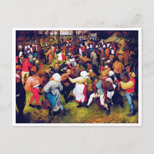 Carte Postale Danse Mariage, Pieter Bruegel (Devant)