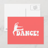 Carte Postale danse moderne (Devant / Derrière)
