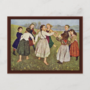 Carte Postale Danse Ronde Enfant Par Thoma Hans