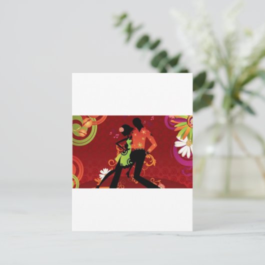 Carte Postale Danse salsa (Debout devant)