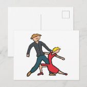 Carte Postale Danse Salsa (Devant / Derrière)