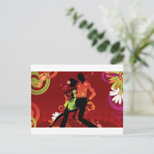 Carte Postale Danse salsa (Debout devant)