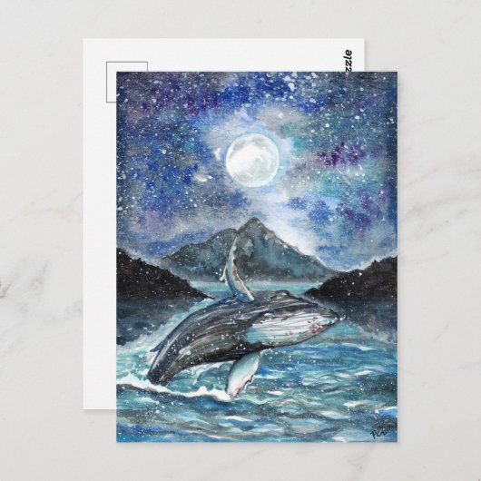 Carte Postale Danse sous la lune (Devant / Derrière)