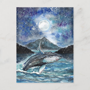 Carte Postale Danse sous la lune