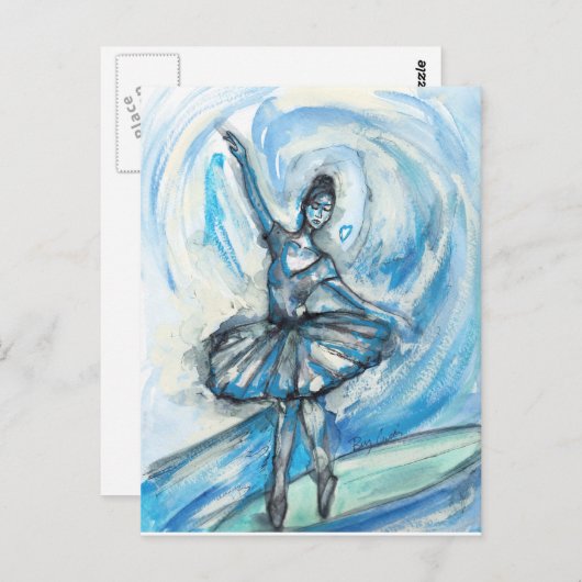 Carte Postale Danse sur le Surf (Devant / Derrière)
