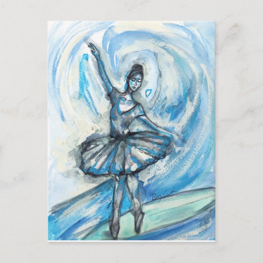 Carte Postale Danse sur le Surf (Devant)