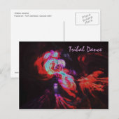 CARTE POSTALE DANSE TRIBALE (Devant / Derrière)