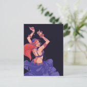 Carte Postale Danse tribale tzigane avec cymbales (Debout devant)