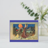 Carte Postale Danse vintage d'Halloween (Debout devant)