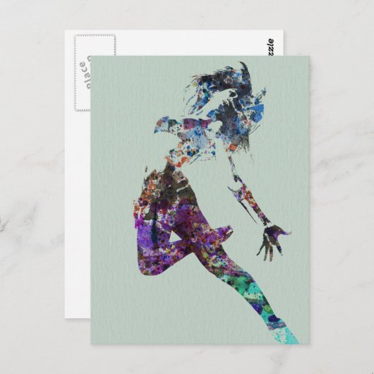 Carte Postale Danse volante (Devant / Derrière)