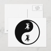 Carte Postale Danse Yin Yang (Devant / Derrière)