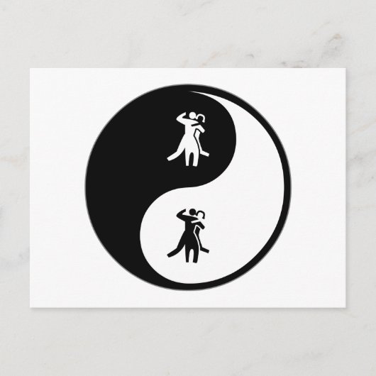 Carte Postale Danse Yin Yang (Devant)