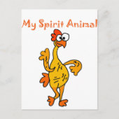 Carte Postale Danser amusant Caoutchouc Chicken Spirit Guide (Devant)