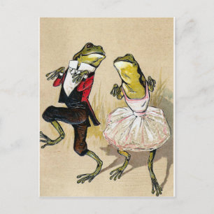 Carte Postale Danser avec les grenouilles
