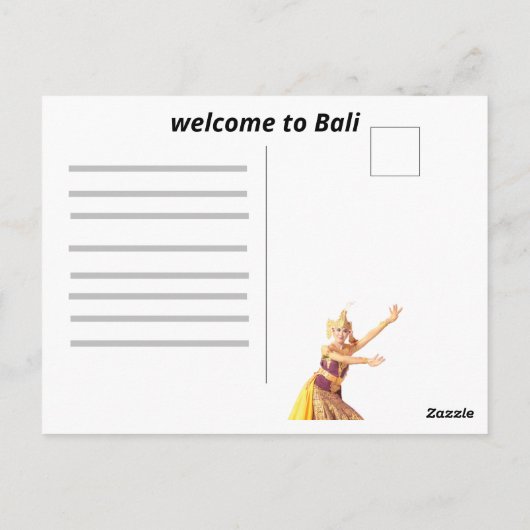 Carte Postale Danser avec moi (Dos)