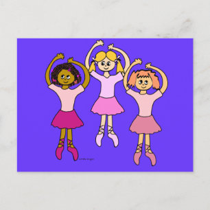Carte Postale Danser Ballerinas Cadeaux