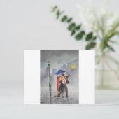 CARTE POSTALE DANSER COUPLE UMBRELLA (Debout devant)
