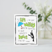 Carte postale : Danser dans la citation de pluie (Debout devant)