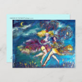 CARTE POSTALE DANSER DANS LA NUIT (Devant / Derrière)