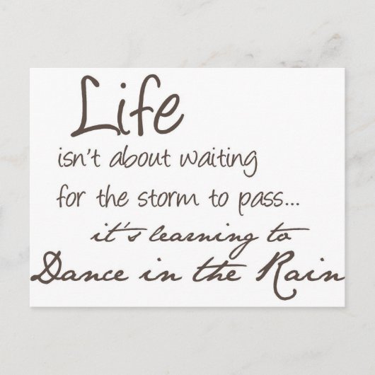 Carte Postale Danser Dans La Pluie (Devant)