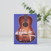 Carte Postale Danser de guitare avec orchestre superbe guitare (Debout devant)