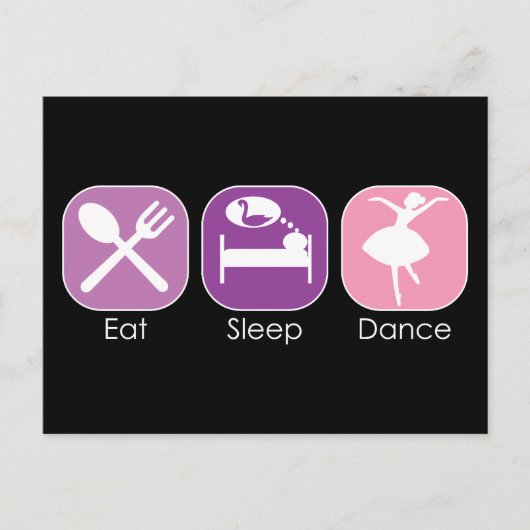 Carte Postale Danser Dormir (Devant)