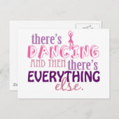 Carte Postale Danser est tout (Devant / Derrière)