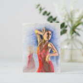 CARTE POSTALE DANSER FLAMENCO 2 (Debout devant)