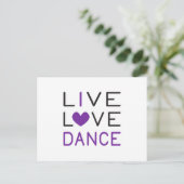 Carte Postale Danser Live Love Danser Queen Dancer Idée cadeau (Debout devant)
