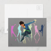 Carte Postale Danser pour Joy Art (Devant / Derrière)