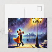 Carte Postale Danser sous le lampadaire (Devant / Derrière)