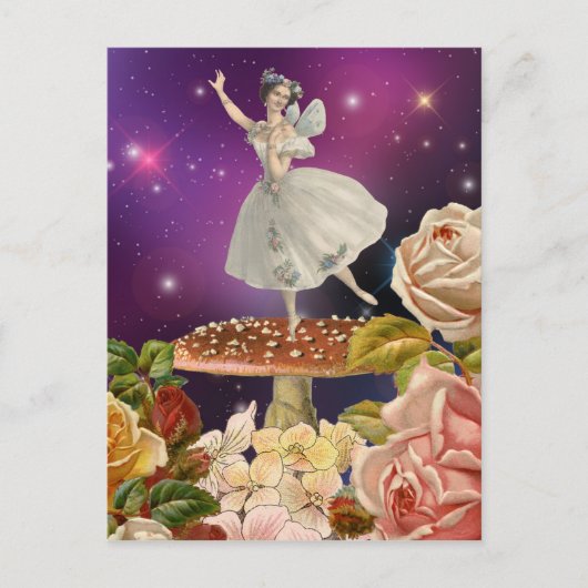 Carte Postale Danser sur un champignon (Devant)