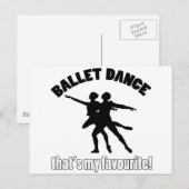 Carte Postale Danses de ballet (Devant / Derrière)
