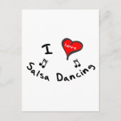 Carte Postale Danses de salsa - I Heart Salsa Dancing (Devant)