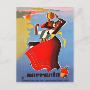 Carte Postale Danses de Sorrente, Italie, voyage vintage